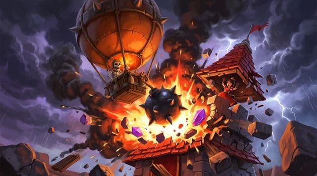 A Balloon dropping its first bomb on a Princess Tower — this is what you are trying to prevent