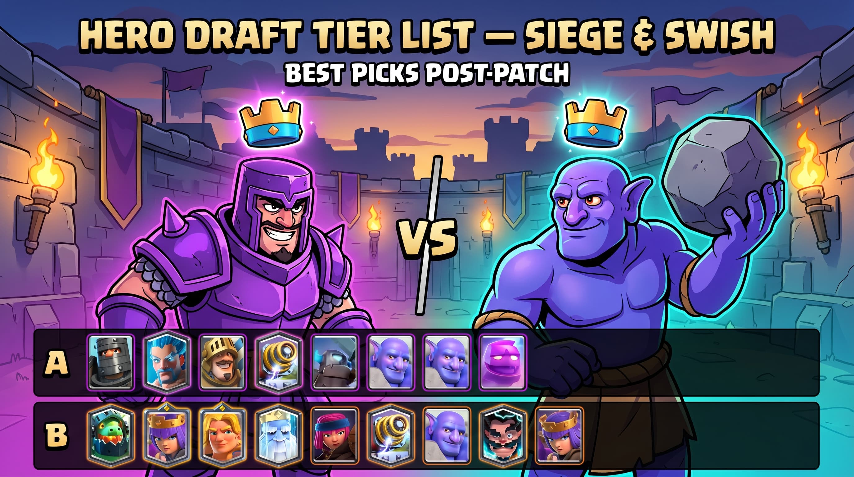 Hero Draft Tier List Siege & Swish (May 2026): Best Picks Post-Patch