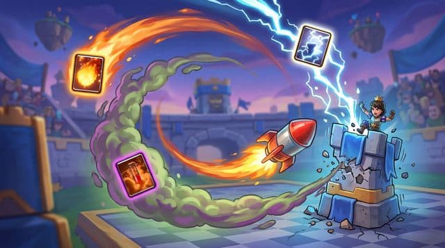 Clash Royale Spell Cycling Guide: When to Fireball, Log & Rocket for Max Value