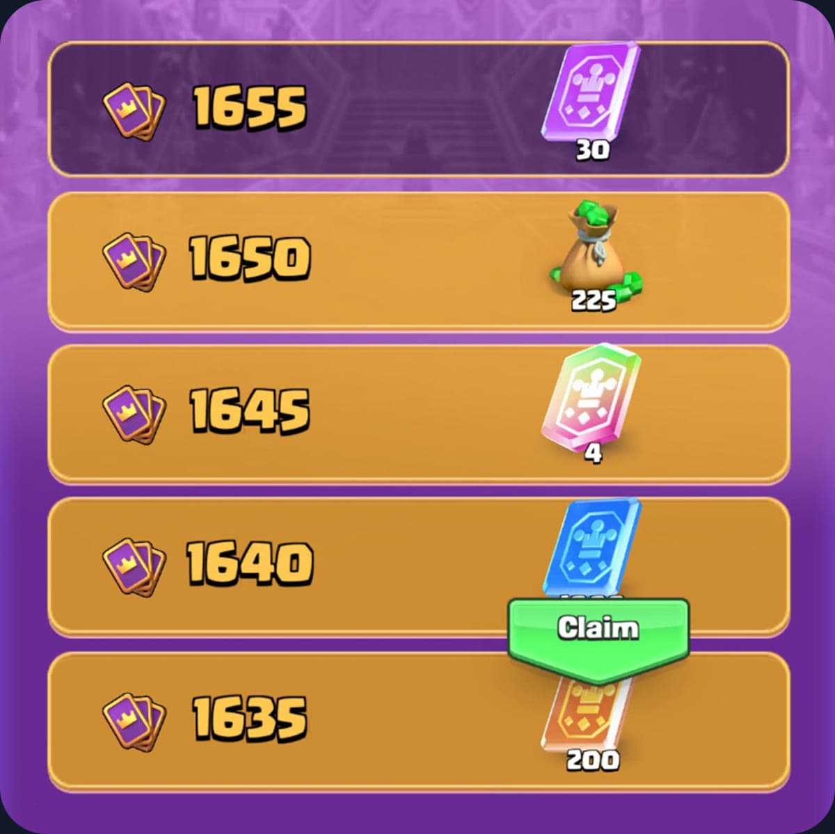 Clash Royale Collection Levels system banner from Supercell