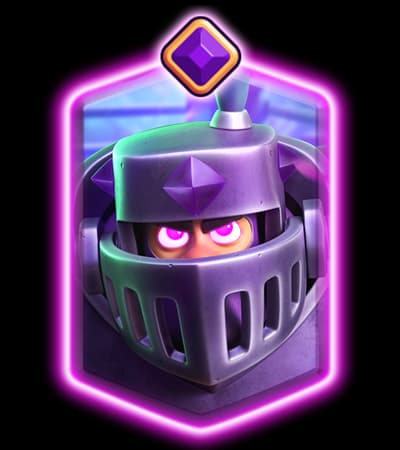 Evolved Mega Knight card art — knockback nerfed 38% in the June 2026 Season 84 balance changes
