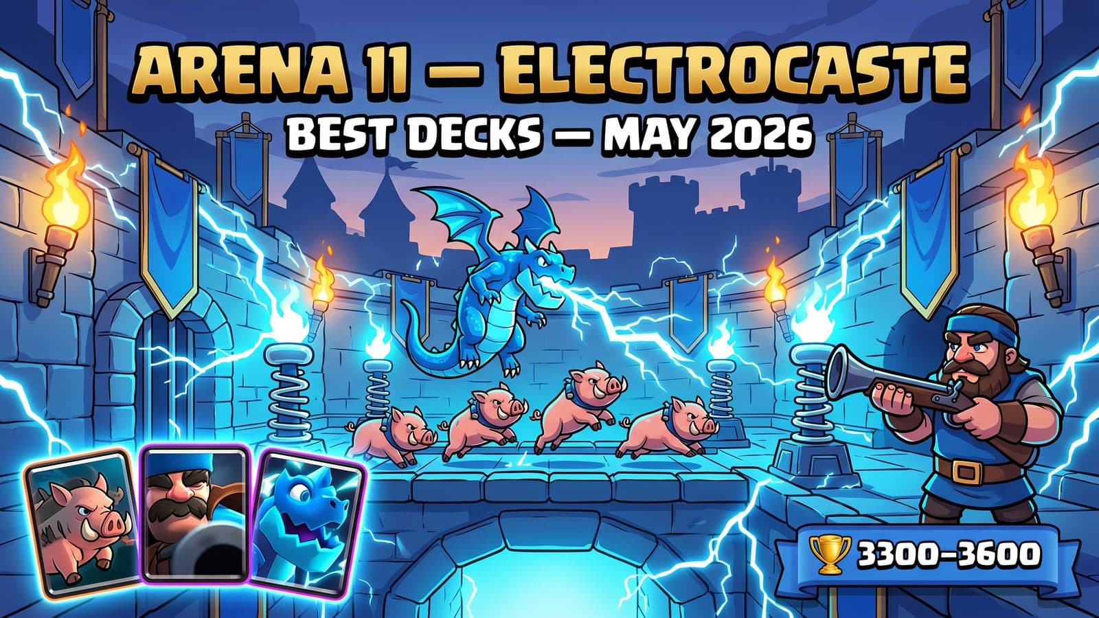 Best Clash Royale Decks for Electrocaste (Arena 11) — May 2026