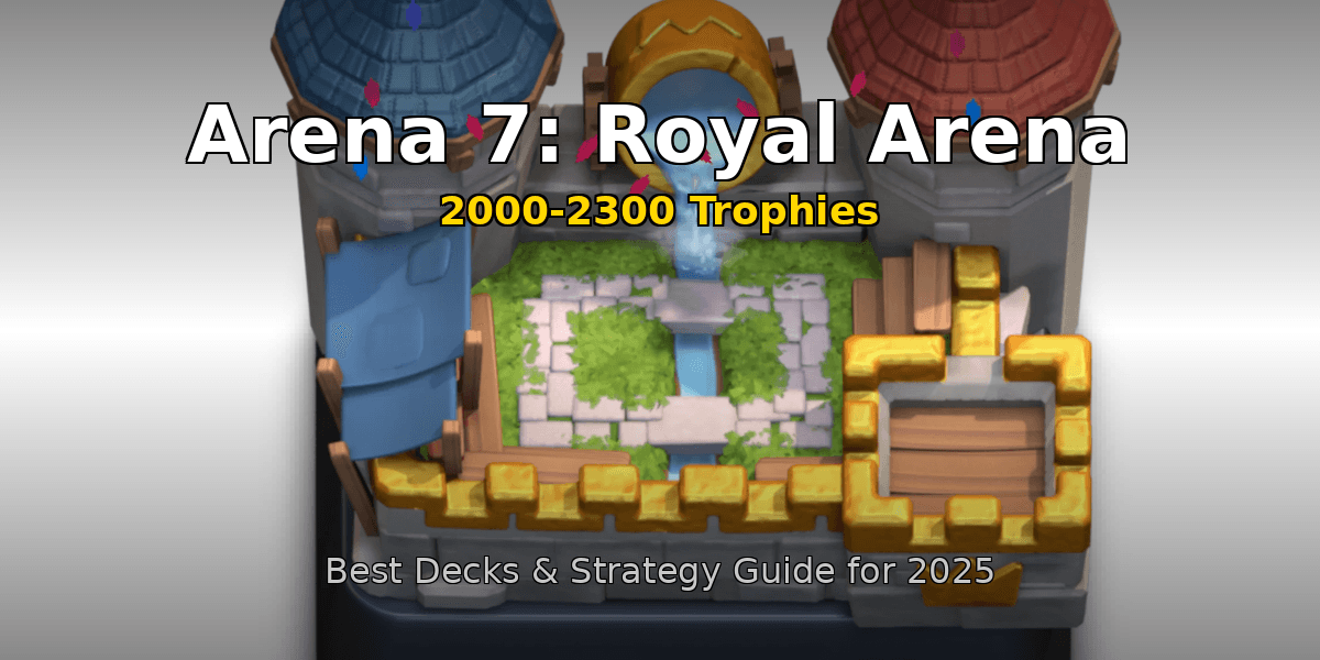 Best Clash Royale Decks for Arena 7 (Royal Arena) — 2000-2600 Trophies 2026